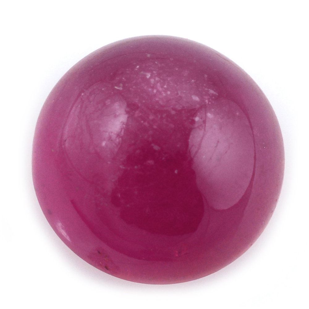 GLASSFILLED RUBY ROUND CAB 13MM 12.00 Cts.
