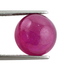 GLASSFILLED RUBY ROUND CAB 13MM 12.00 Cts.