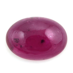 GLASSFILLED RUBY OVAL CAB 14X10MM 8.20 Cts.