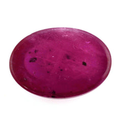 GLASSFILLED RUBY OVAL CAB 14X10MM 8.20 Cts.