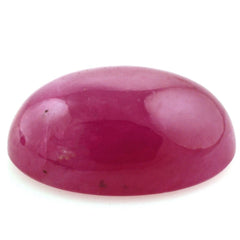 GLASSFILLED RUBY OVAL CAB 14X10MM 8.50 Cts.