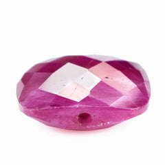 GLASSFILLED RUBY BRIOLETTE CUSHION (HALF DRILL) 20X15MM 19.00 Cts.