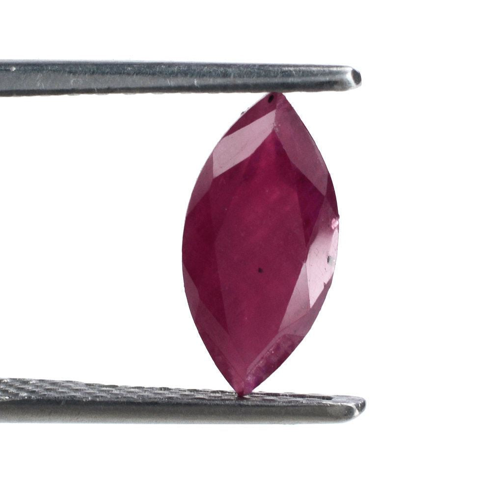 GLASSFILLED RUBY CUT MARQUISE 12X6MM 2.38 Cts.