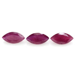GLASSFILLED RUBY CUT MARQUISE 12X6MM 2.38 Cts.