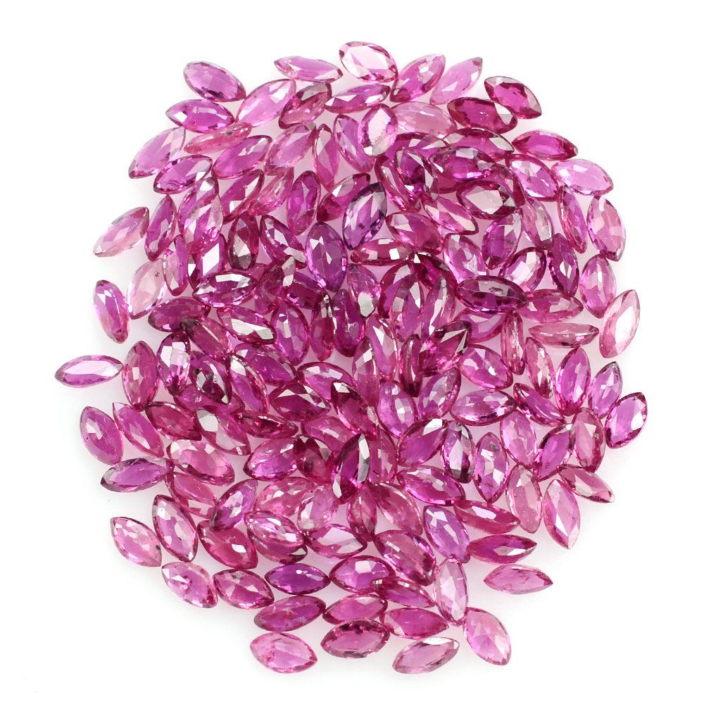 GLASSFILLED RUBY CUT MARQUISE 4X2MM 0.11 Cts.