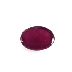 GLASSFILLED RUBY OVAL CAB 7X5MM 1.04 Cts.