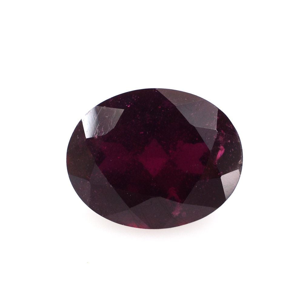 GLASSFILLED RUBY CUT OVAL 10X8MM 3.80 Cts.