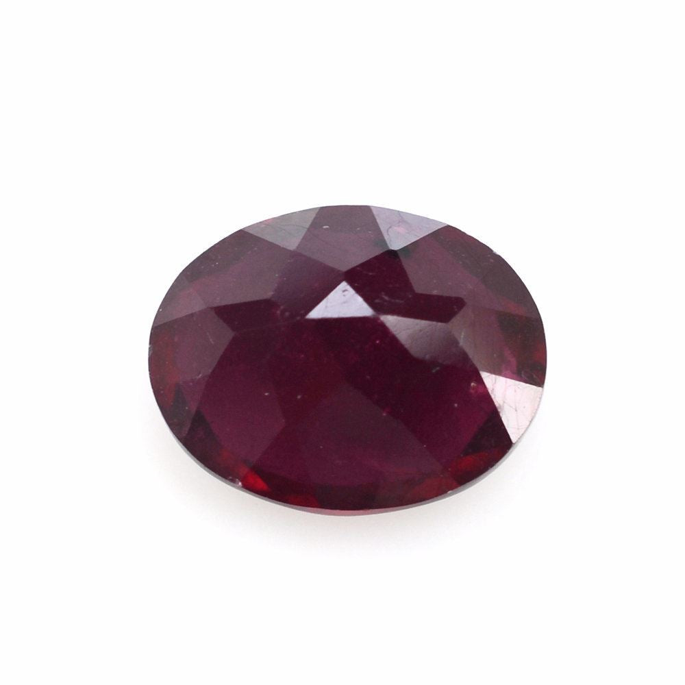 GLASSFILLED RUBY CUT OVAL 10X8MM 3.80 Cts.