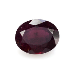 GLASSFILLED RUBY CUT OVAL (STEP CUT BACK) 10X8MM 3.30 Cts.