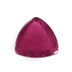 GLASSFILLED RUBY TRILLION CAB 10MM 3.90 Cts.