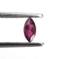 GLASSFILLED RUBY CUT MARQUISE 6X3MM 0.40 Cts.