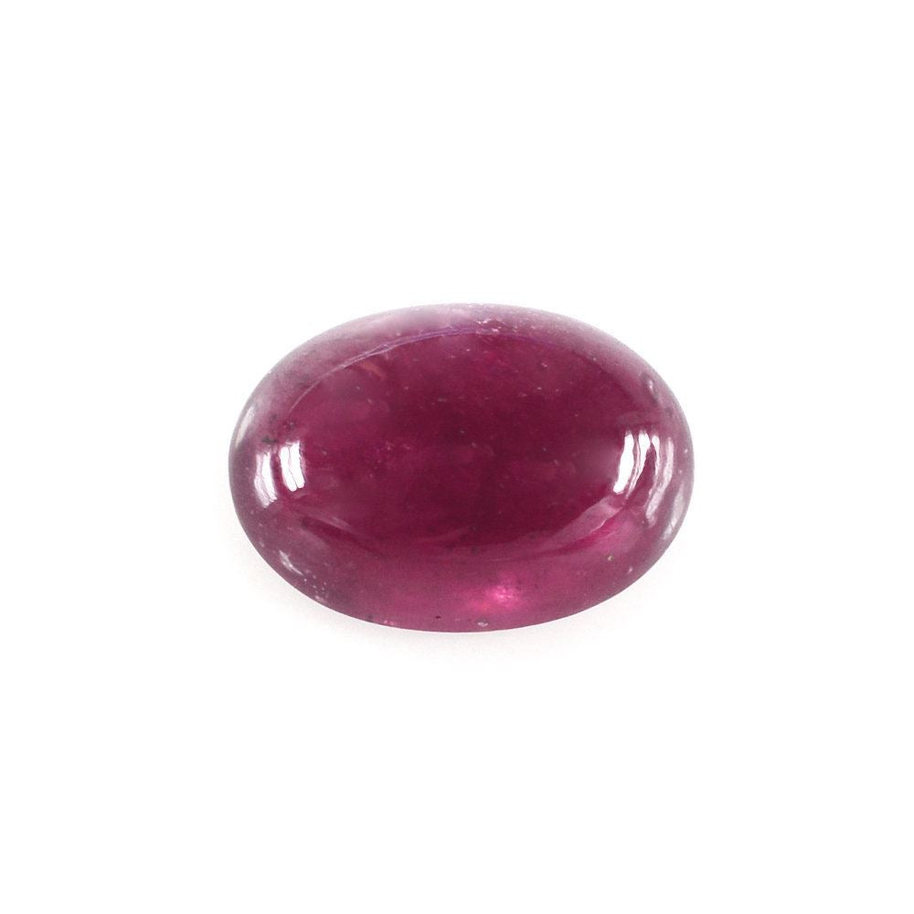 GLASSFILLED RUBY OVAL CAB 8X6MM 1.66 Cts.