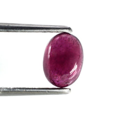 GLASSFILLED RUBY OVAL CAB 8X6MM 1.66 Cts.