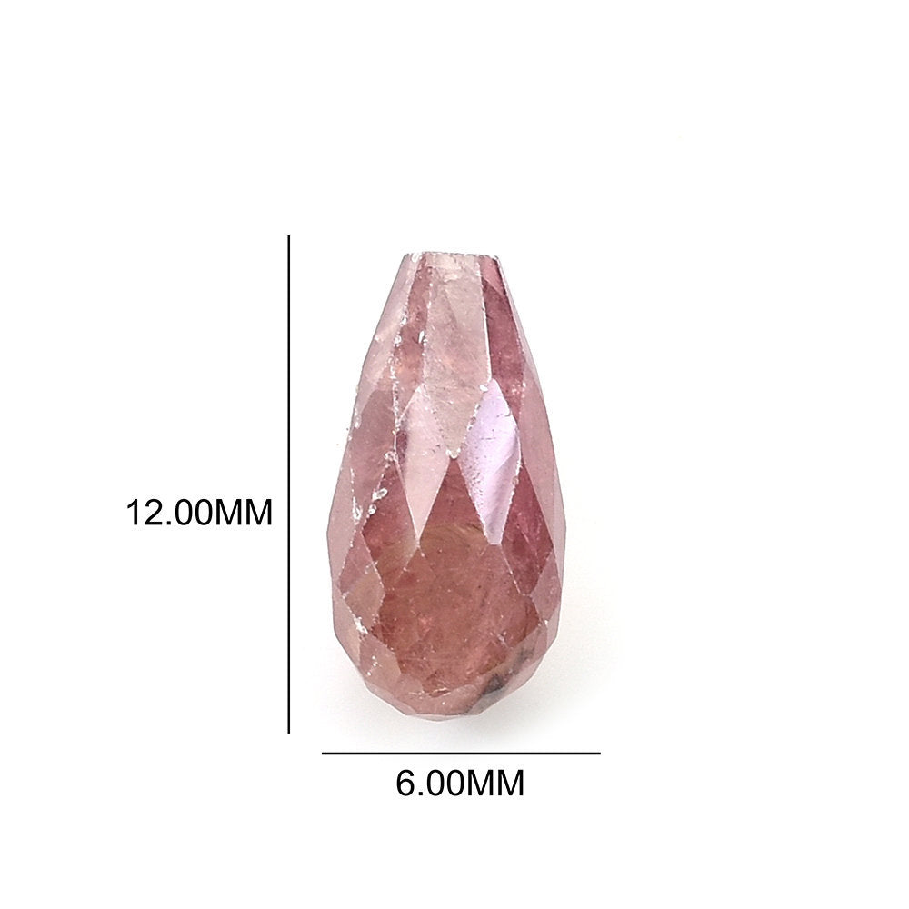 SAPPHIRE MULTY FACETED (MULTY/MILKY) (H/D_1.00MM) DROP 12.00X6.00 MM 4.50 Cts.