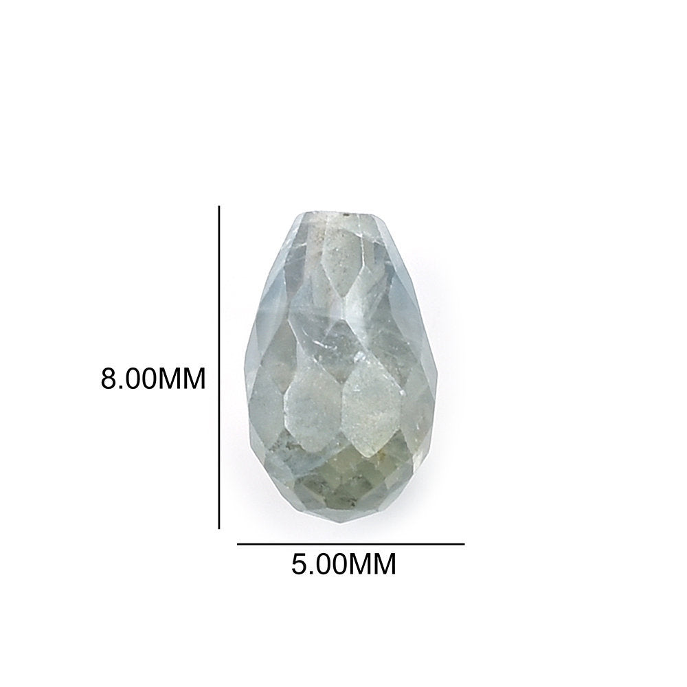 SAPPHIRE MULTY FACETED (MULTY/MILKY) (H/D_1.00MM) DROPS 8.00X5.00 MM 2.10 Cts.