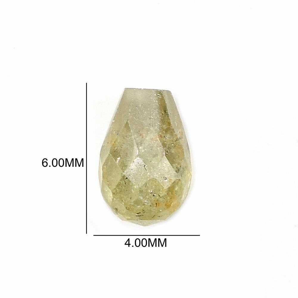 SAPPHIRE MULTY FACETED (MULTY/MILKY) (H/D_1.00MM) DROPS 6.00X4.00 MM 1.04 Cts.
