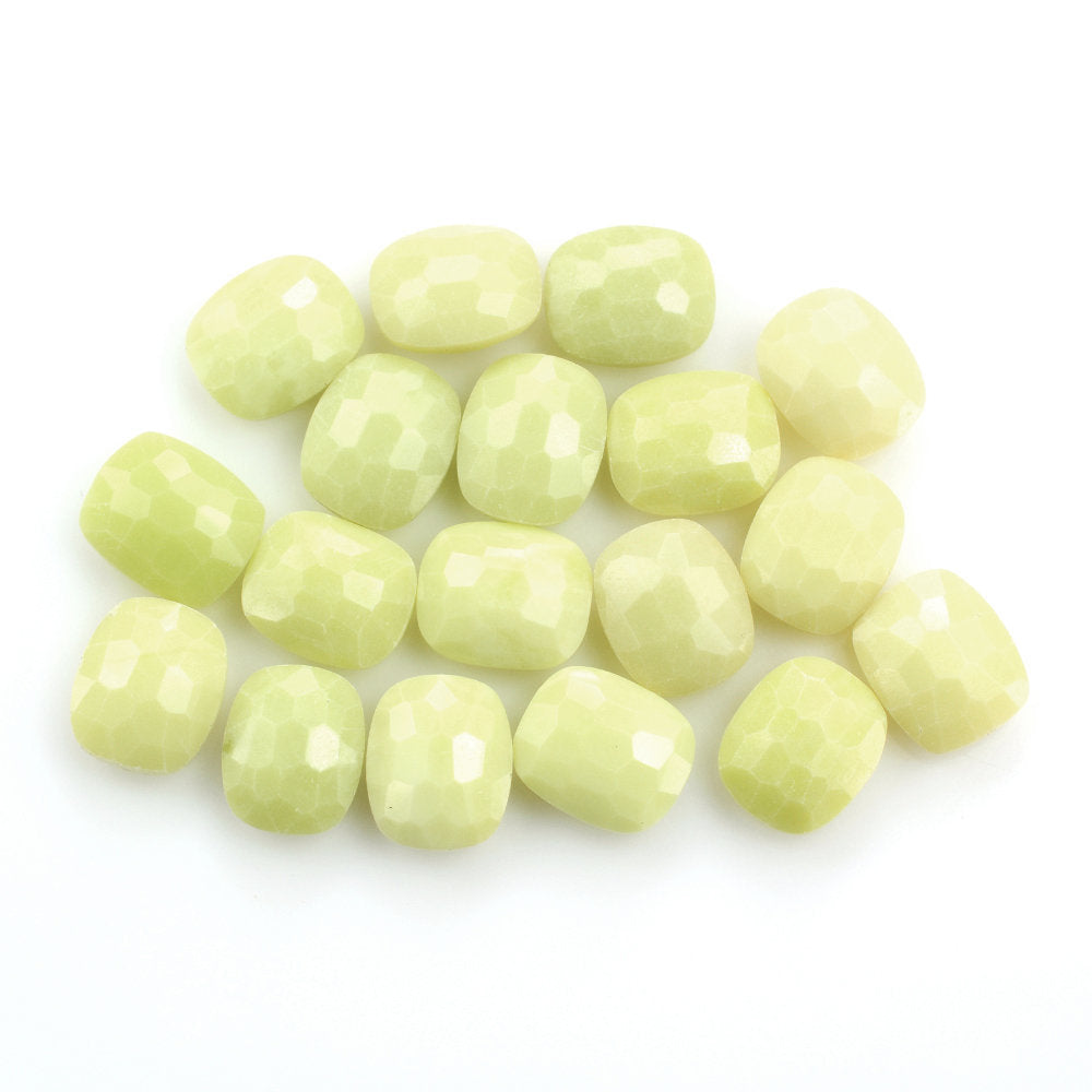 SERPENTINE IRREGULAR FACET BRIOLETTE CUSHION 12X8MM 4.17 Cts.