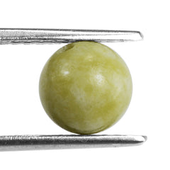 YELLOW SERPENTINE PLAIN ROUND BALLS (FULL DRILL1.50MM) 8MM 3.54 Cts.