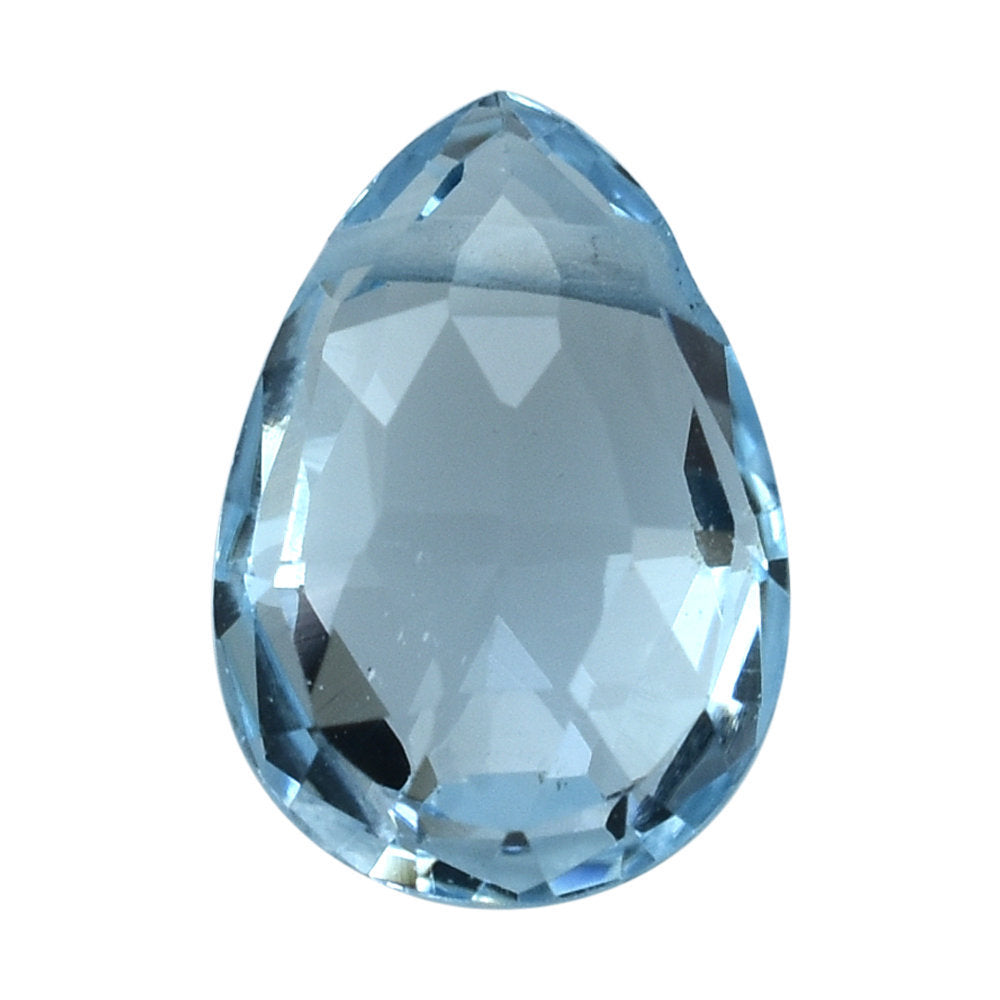 SKY BLUE TOPAZ ROSE CUT BRIOLETTE PEAR TOP (FULL DRILL)9X6MM 1.96 Cts.