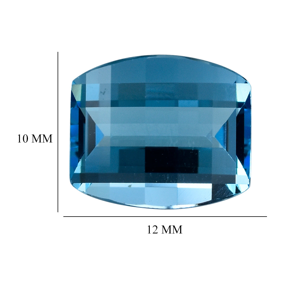 SKY BLUE TOPAZ CUT BARREL 12X10MM 5.43 Cts.