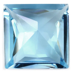 SKY BLUE TOPAZ PRINCESS CUT SQUARE 17MM 21.35 Cts.