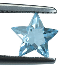 SKY BLUE TOPAZ CUT STAR 8MM (THICKNESS:-5.20-5.60MM) 1.90 Cts.