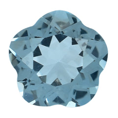 SKY BLUE TOPAZ CUT FLOWER 5 LEAF 6MM (THICKNESS:-3.60-4.00MM) 1.04 Cts.