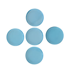 SKY BLUE TOPAZ PLAIN ROUND PLATES 16MM 13.64 Cts.