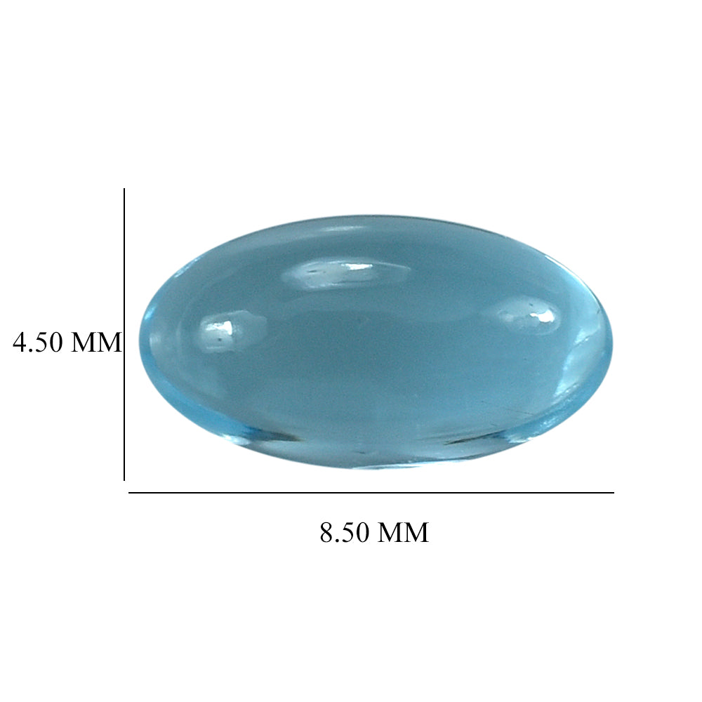 SKY BLUE TOPAZ OVAL CAB 8.50x4.50MM 1.49 Cts.