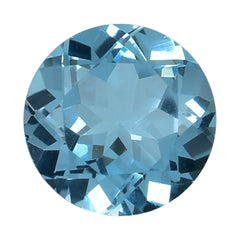 SKY BLUE TOPAZ CUT ROUND (TOP/CELAN) 9X9MM 3.4 Cts.