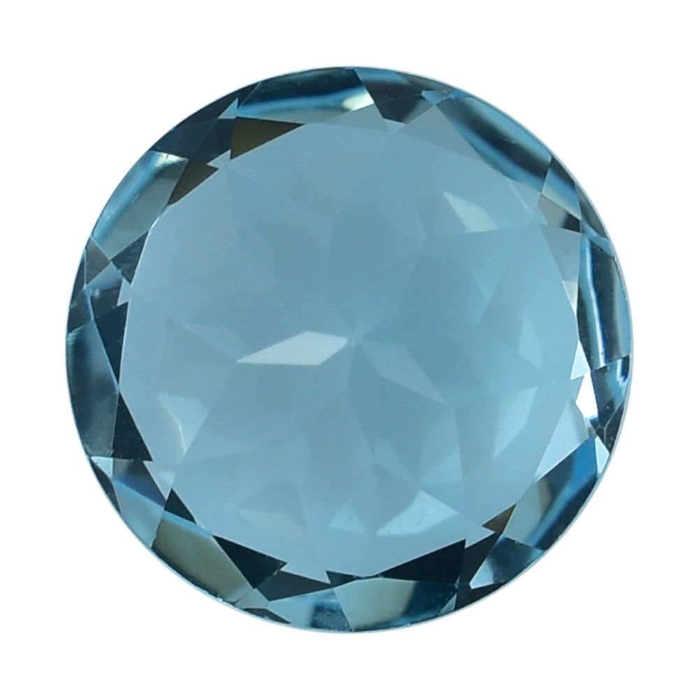 SKY BLUE TOPAZ CUT ROUND (TOP/CELAN) 9X9MM 3.4 Cts.