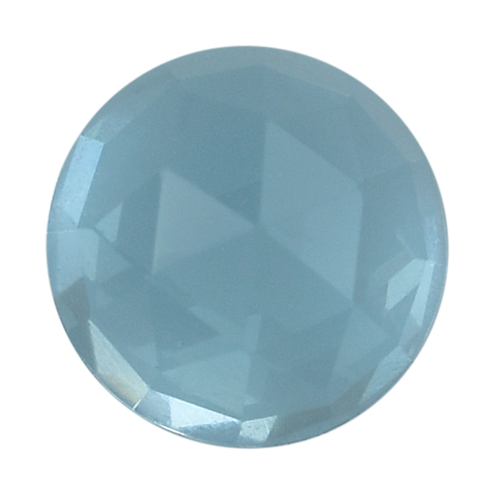 SKY BLUE TOPAZ ROSE CUT ROUND CAB (NORMAL/CELAN) 6X6MM 1.15 Cts.