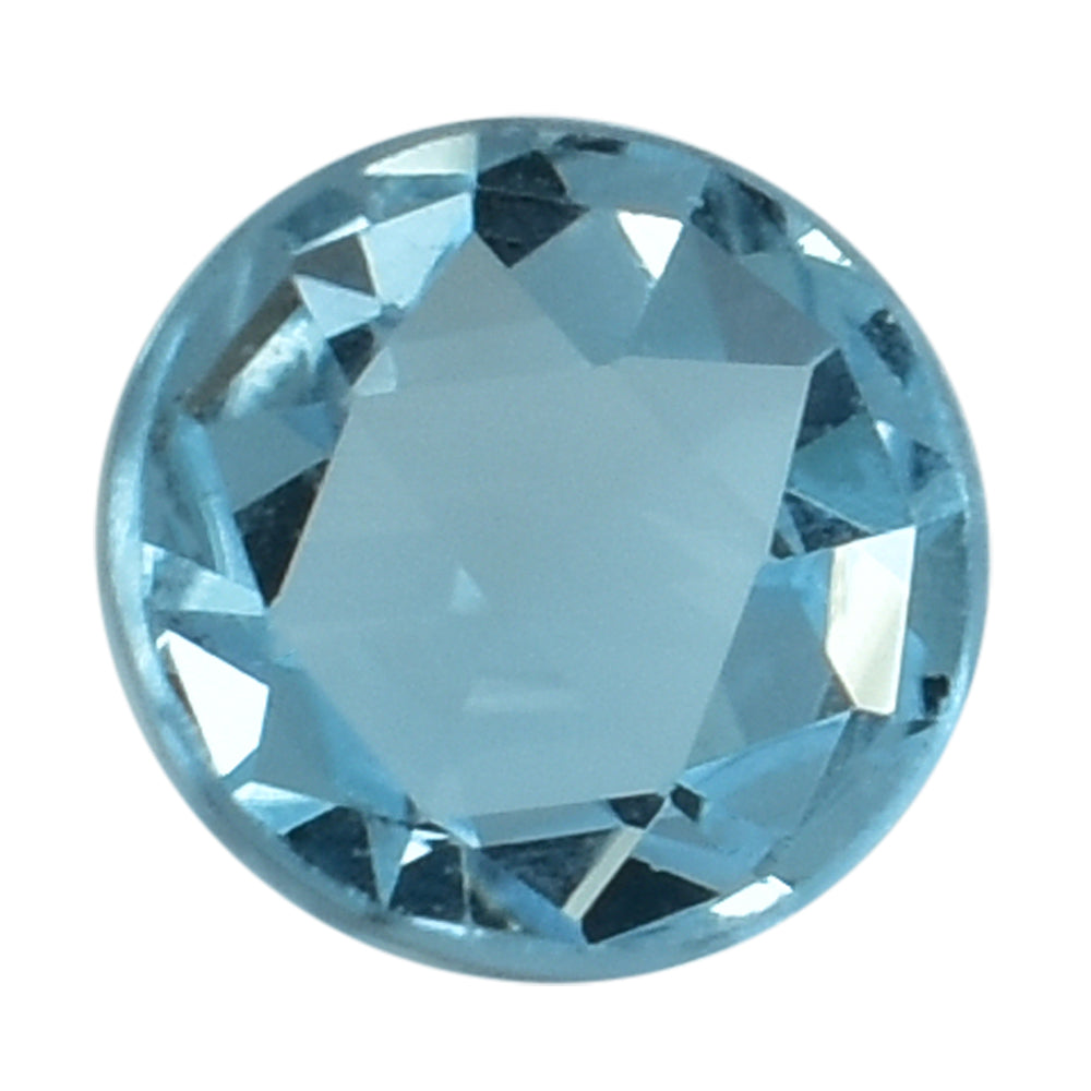 SKY BLUE TOPAZ ROSE CUT ROUND CAB (NORMAL/CELAN) 6X6MM 1.15 Cts.