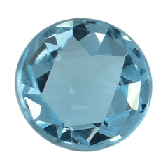 SKY BLUE TOPAZ ROSE CUT ROUND CAB (NORMAL/CELAN) 6X6MM 1.15 Cts.