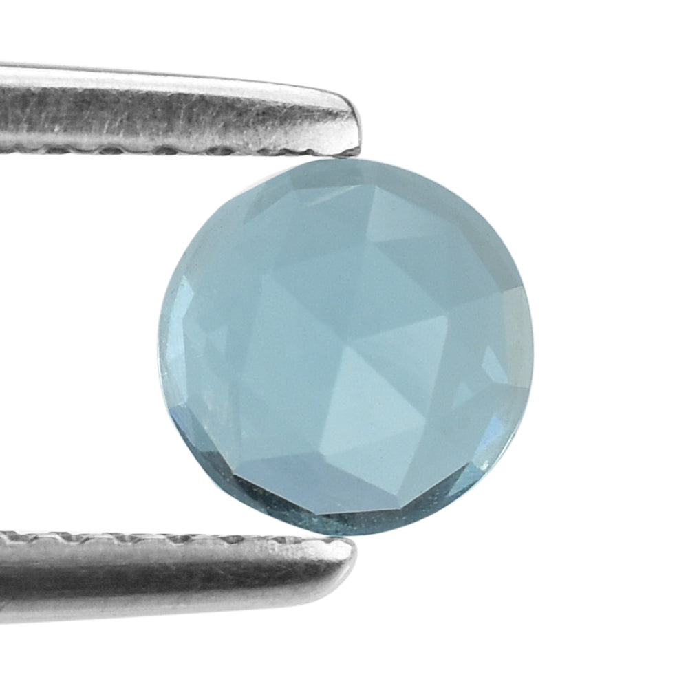 SKY BLUE TOPAZ ROSE CUT ROUND CAB (NORMAL/CELAN) 6X6MM 1.15 Cts.