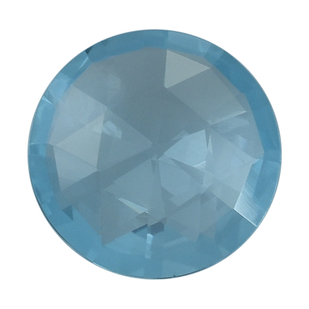 SKY BLUE TOPAZ ROSE CUT BRIOLETTE ROUND (NORMAL/CELAN) 9X9MM 1.95 Cts.