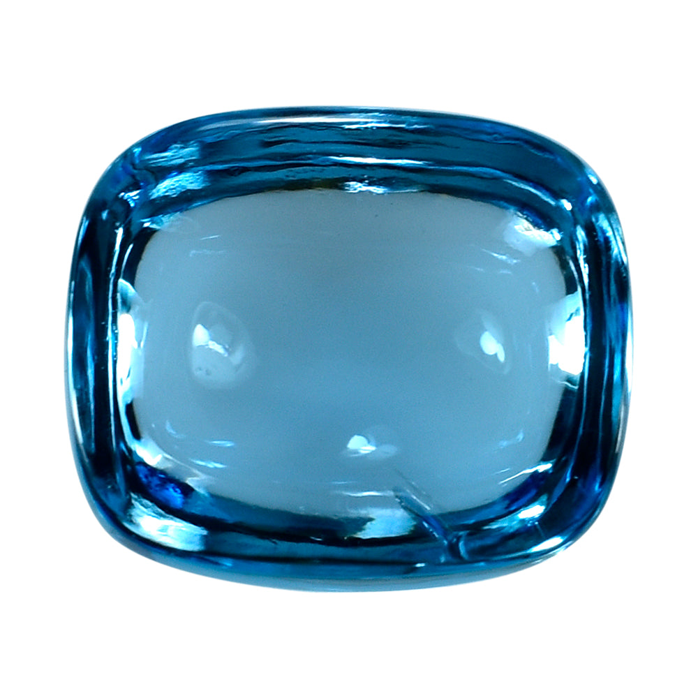 SKY BLUE TOPAZ CUSHION CAB 13.50X11.50MM 13.35 Cts.