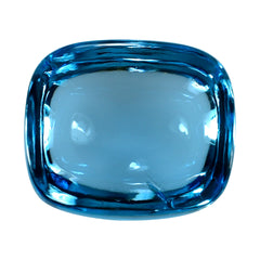 SKY BLUE TOPAZ CUSHION CAB 13.50X11.50MM 13.35 Cts.