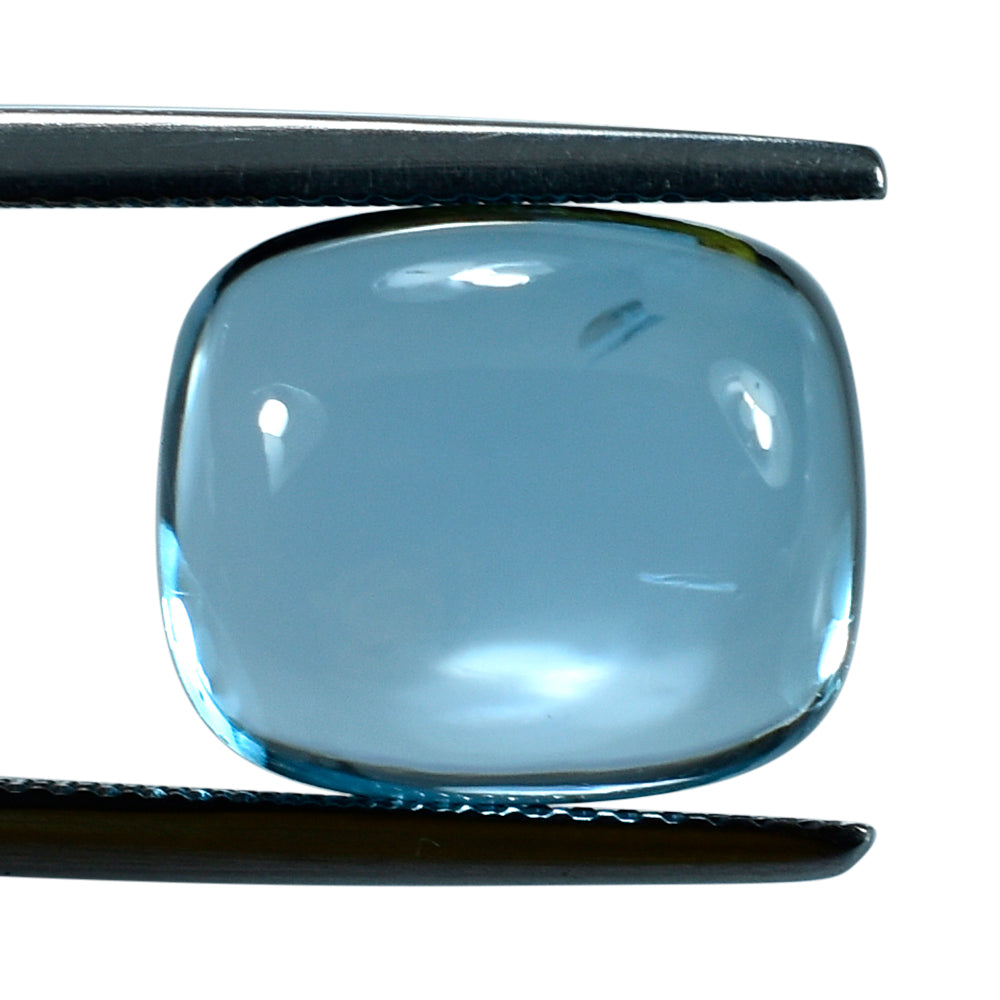 SKY BLUE TOPAZ CUSHION CAB 13.50X11.50MM 13.35 Cts.