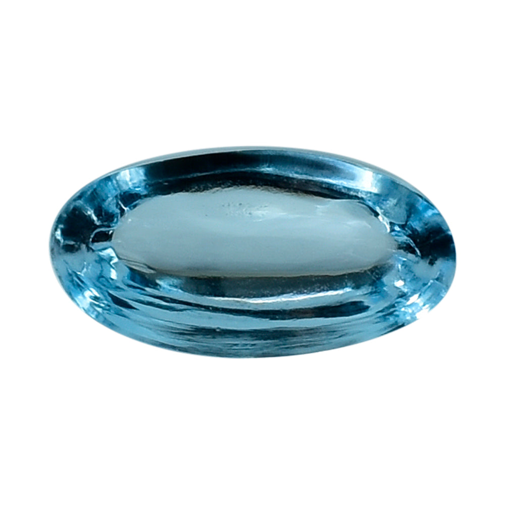 SKY BLUE TOPAZ OVAL CAB 6X3MM 0.73 Cts.