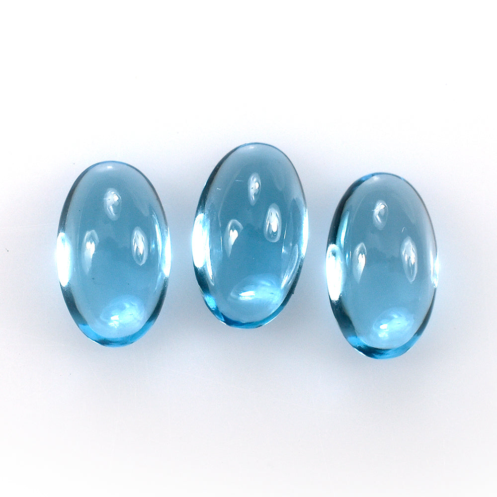 SKY BLUE TOPAZ OVAL CAB 8X5MM 1.09 Cts.