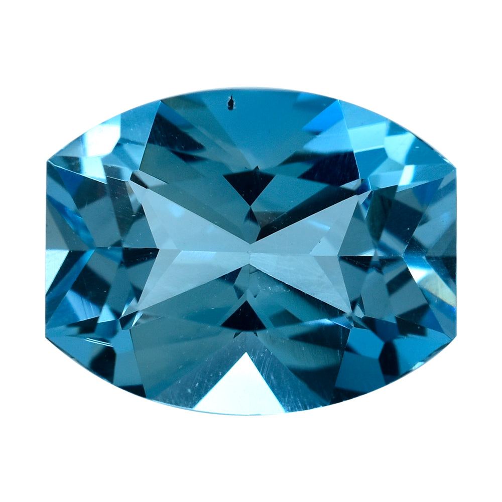 SKY BLUE TOPAZ FANCY CUT CUSHION 20X16MM 24.77 Cts.