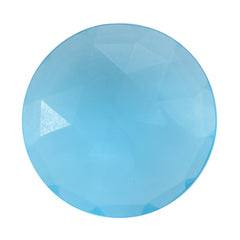 SKY BLUE TOPAZ ROSE CUT BRIOLETTE ROUNDISH 20MM 11.88 Cts.