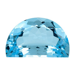 SKY BLUE TOPAZ HALF MOON CUT 14X8.50MM 7.40 Cts.