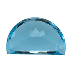 SKY BLUE TOPAZ HALF MOON CUT 14X8.50MM 7.40 Cts.