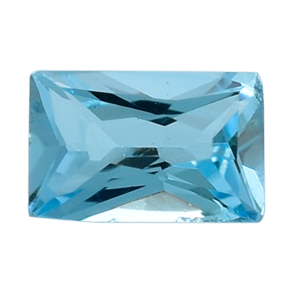SKY BLUE TOPAZ PRINCESS CUT BAGUETTE FREE SIZE 0.19 Cts.