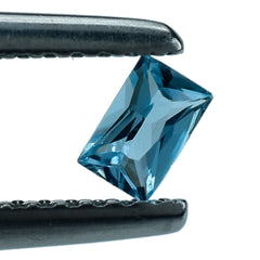 SKY BLUE TOPAZ PRINCESS CUT BAGUETTE FREE SIZE 0.19 Cts.