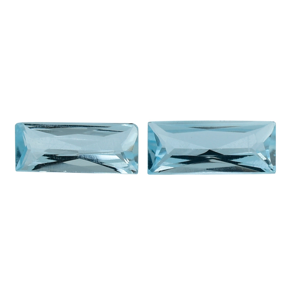 SKY BLUE TOPAZ PRINCESS CUT BAGUETTE 7X3MM 0.38 Cts.