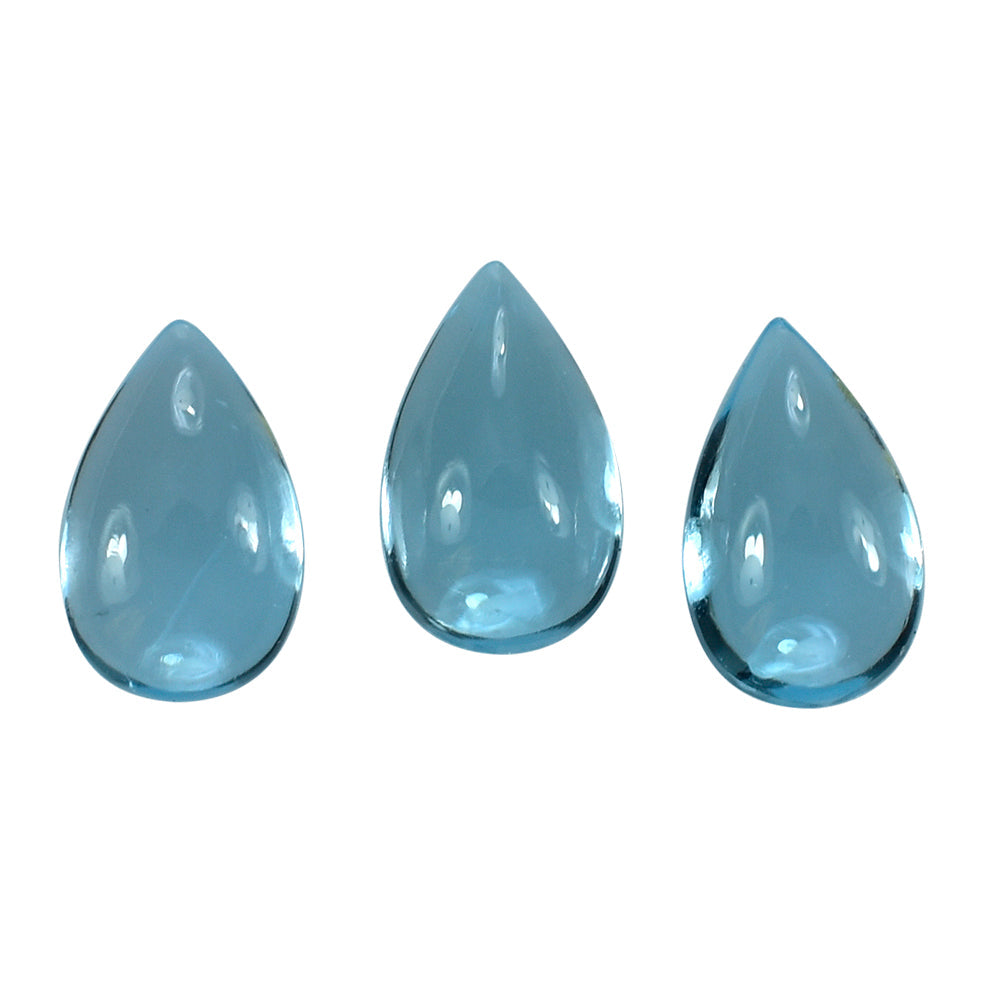 SKY BLUE TOPAZ PEAR CAB 5X3MM 0.27 Cts.