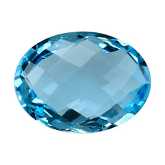 SKY BLUE TOPAZ BRIOLETTE OVAL 16X12MM 10.08 Cts.